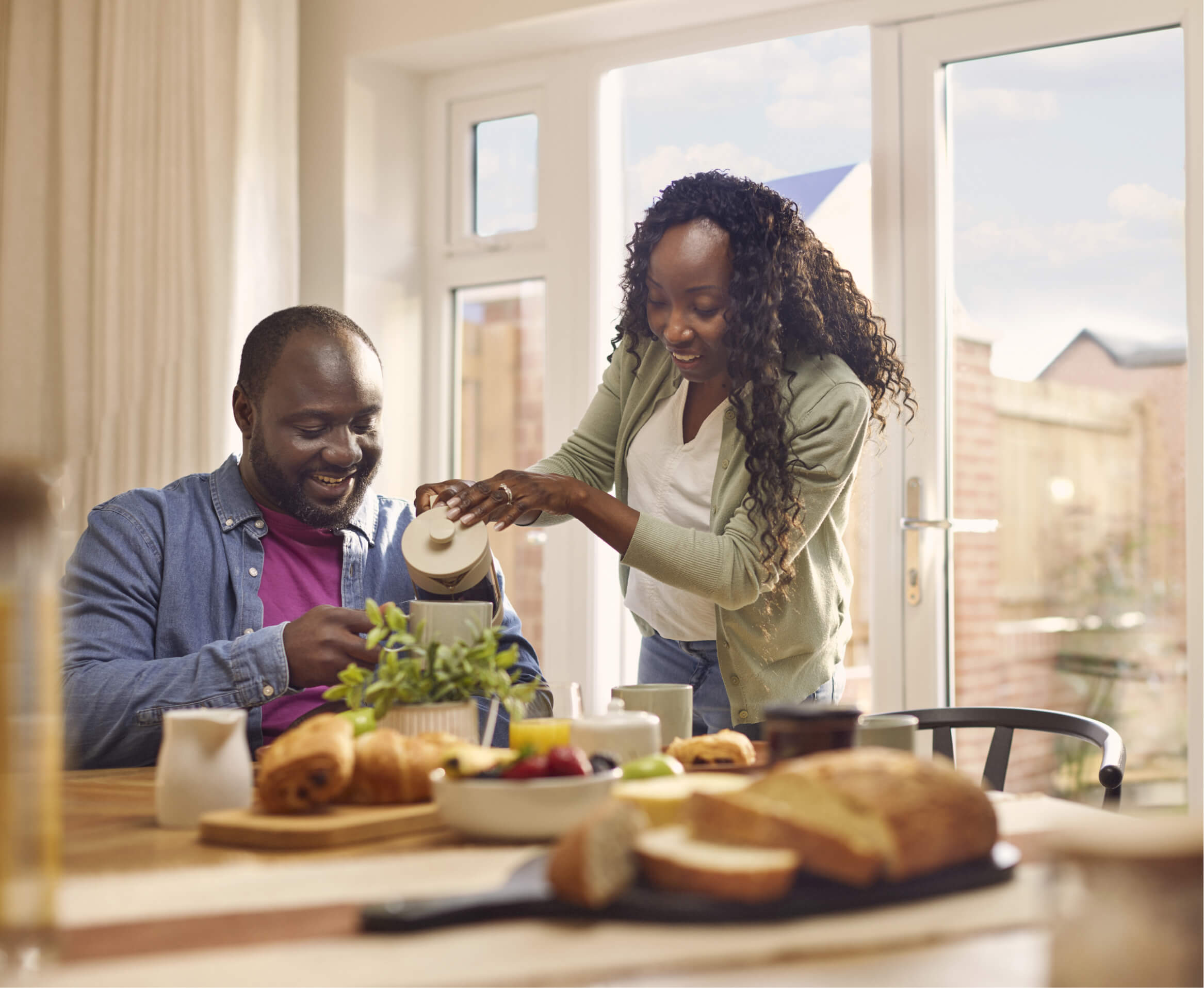 Ashberry couple in home